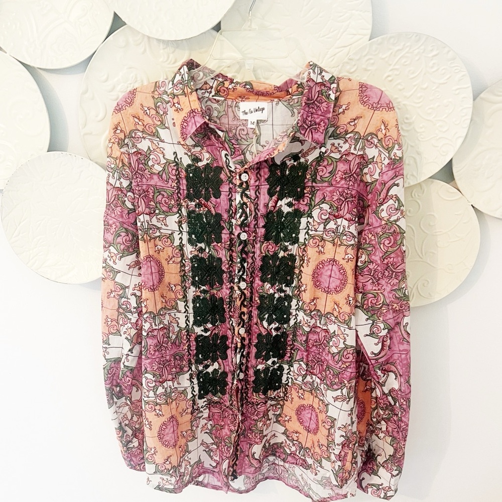 NWT The Nu Vintage Blouse Medium - Picture 5 of 7